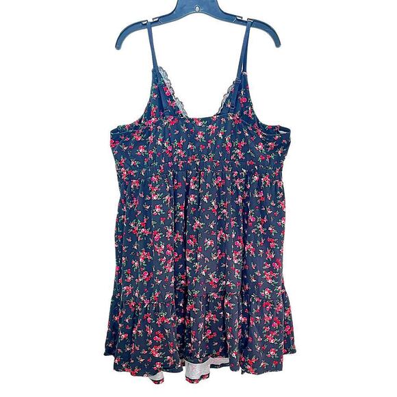 Cacique Lane Bryant NWT Rose Print Knit Sleep Chemise Cami Top Plus Size 26 / 28 - Picture 3 of 9